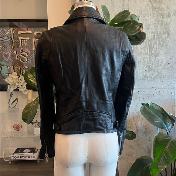 Guess Black Leather Moto Women's Jacket - Picture 5 of 11